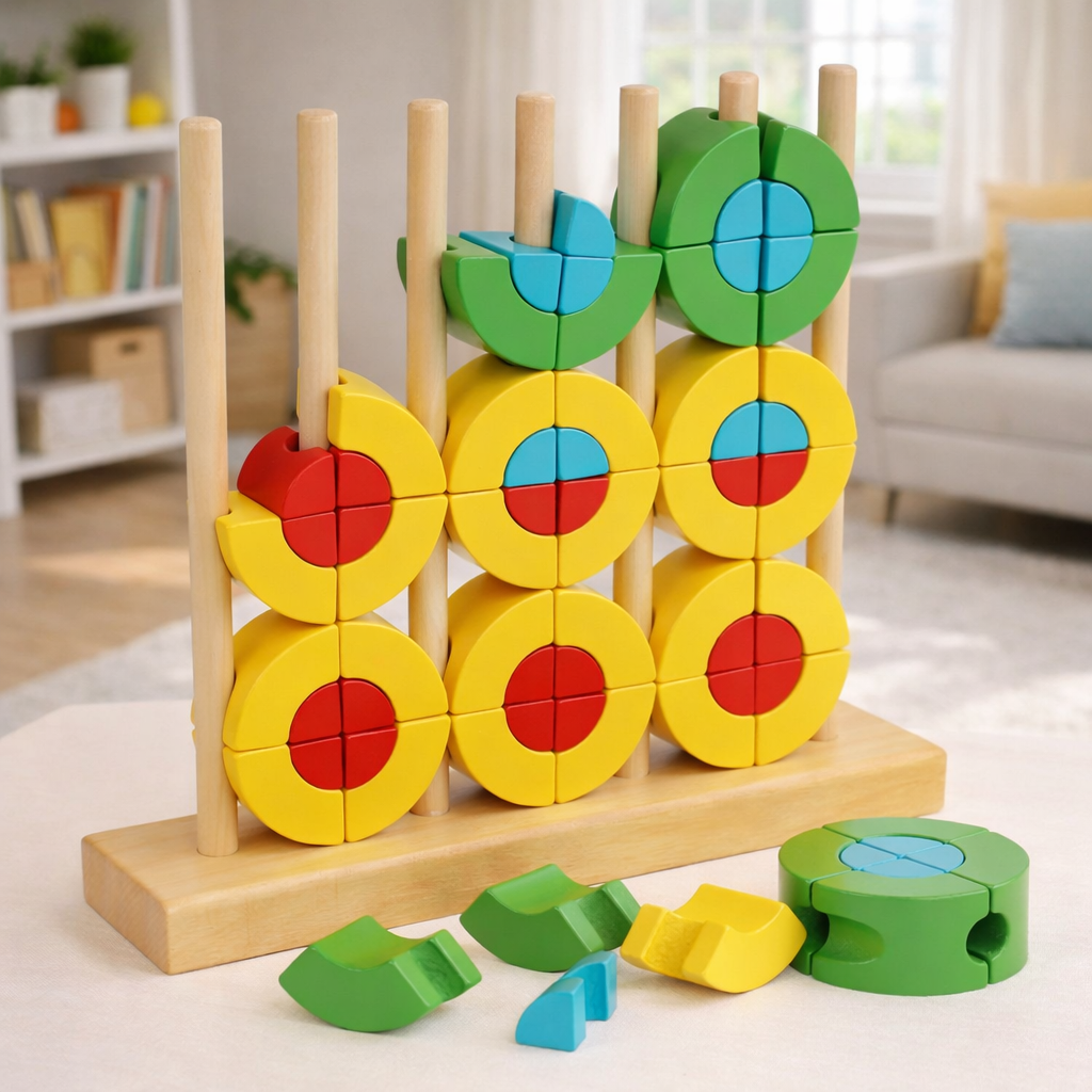 Snail Pull-Along & Rainbow Stacker – Calm Balance Stack Set