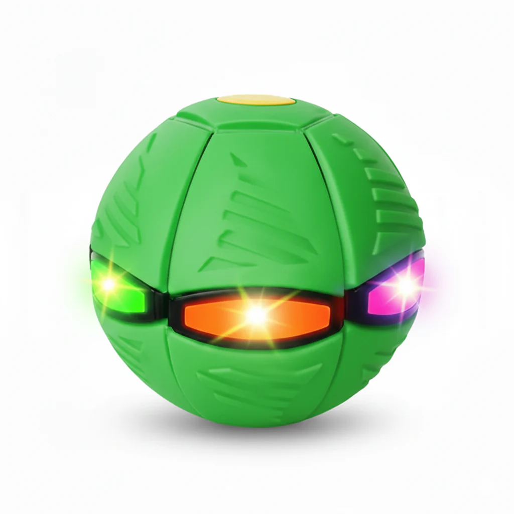Magic Flying Disc Ball – 2-in-1 LED Light-Up Sensory Toy for Kids